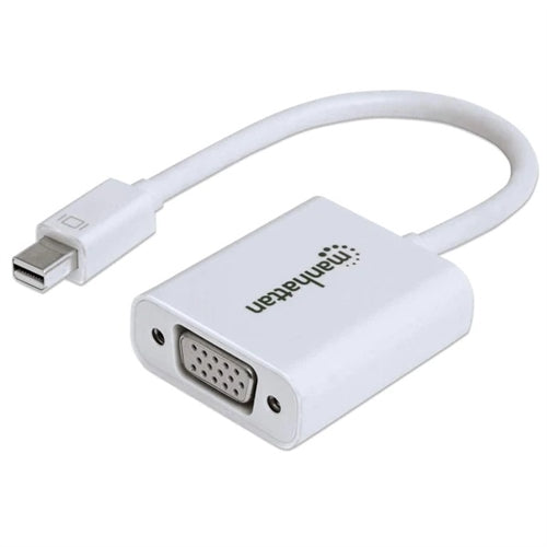 Manhattan 151382 Mini Displayport to VGA Adapter, Mini Displayport Male to VGA Female, Active
