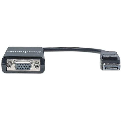 Manhattan 151962 Displayport to VGA Converter Cable, Displayport Male to VGA HD15 Female Adapter, 15cm