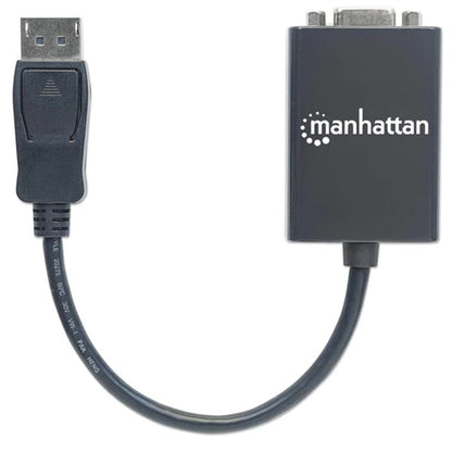 Manhattan 151962 Displayport to VGA Converter Cable, Displayport Male to VGA HD15 Female Adapter, 15cm