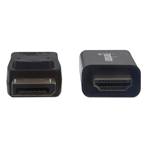 Manhattan 153188 1080P Displayport to HDMI Cable, Displayport Male to HDMI Male Cable, 3 M (10 Ft.), Black