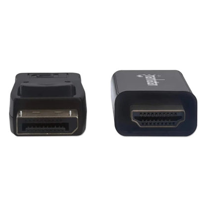 Manhattan 153188 1080P Displayport to HDMI Cable, Displayport Male to HDMI Male Cable, 3 M (10 Ft.), Black