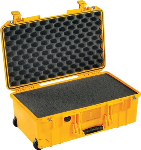 Pelican 1535 Air Carry-On Case with Foam, Yellow (ID 20.39"L x 11.20"W x 7.21"D) Mfr# 015350-0002-240