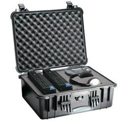 Pelican 1550 Protector Case with Foam, Black (ID 18.63"L x 14.18"W x 7.72"D) Mfr# 1550-000-110
