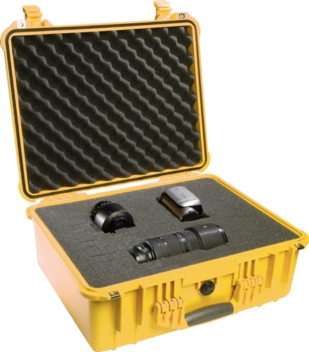 Pelican 1550 Protector Case with Foam, Yellow (ID 18.63"L x 14.18"W x 7.72"D) Mfr# 1550-000-240