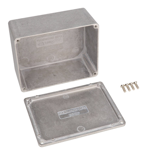 Hammond 1550C Diecast Aluminum Enclosure 4.53" x 3.54" x 2.01"