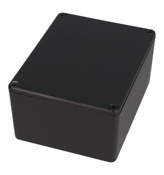 Hammond 1550CBK Black Diecast Aluminum Enclosure 4.53" x 3.54" x 2.01"