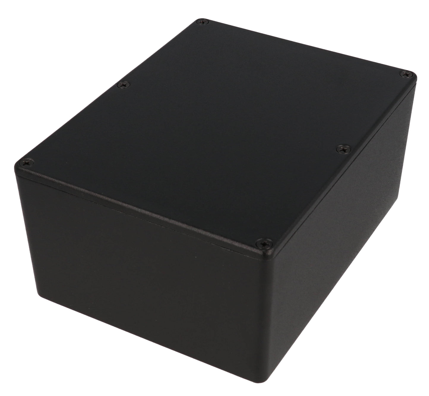 Hammond 1550LBK Black Diecast Aluminum Enclosure 6.51" x 5.02" x 2.85"