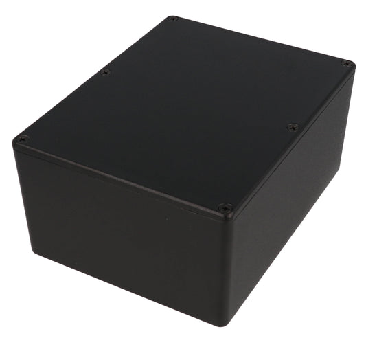 Hammond 1550LBK Black Diecast Aluminum Enclosure 6.51" x 5.02" x 2.85"