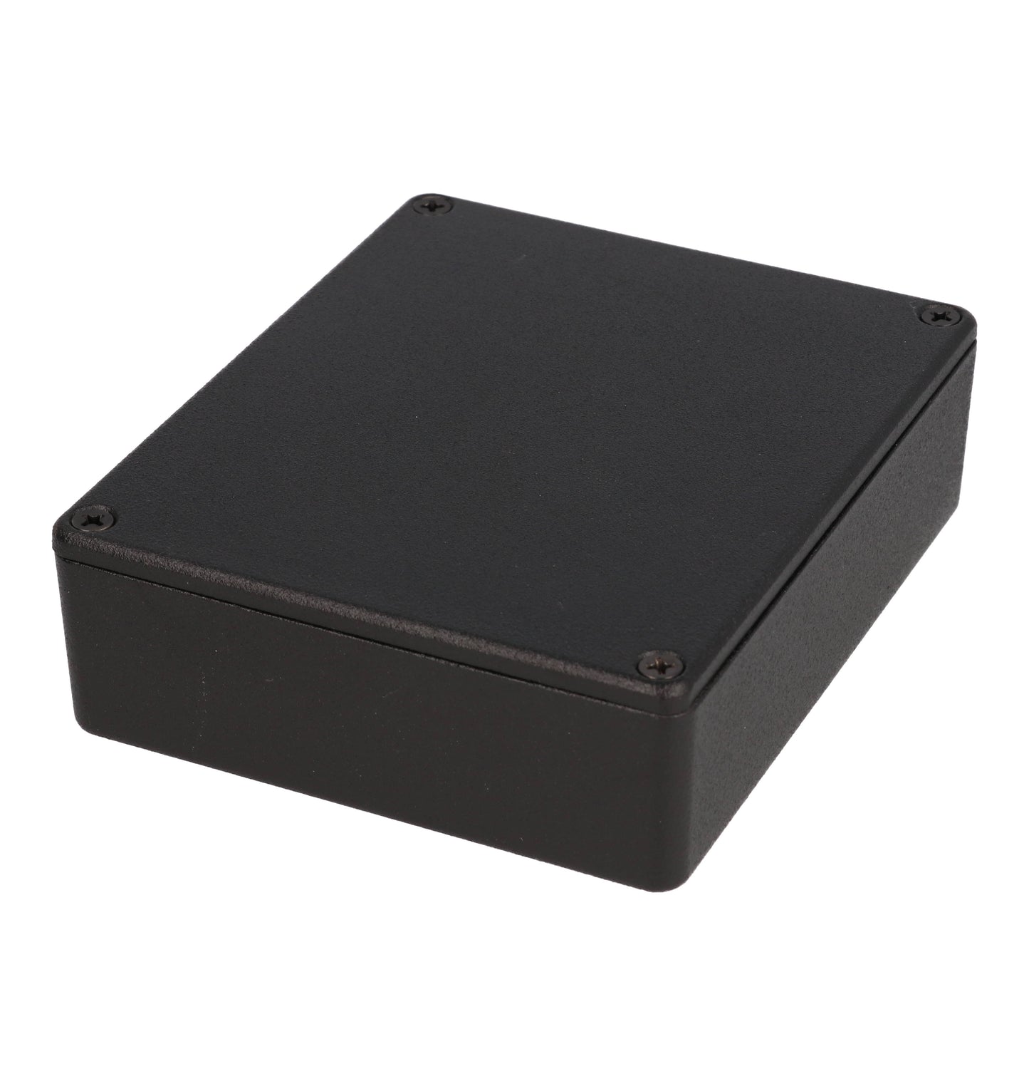 Hammond 1550MBK Black Diecast Aluminum Enclosure 4.74" x 3.95" x 1.23"