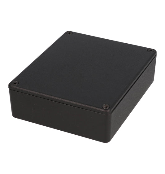 Hammond 1550MBK Black Diecast Aluminum Enclosure 4.74" x 3.95" x 1.23"
