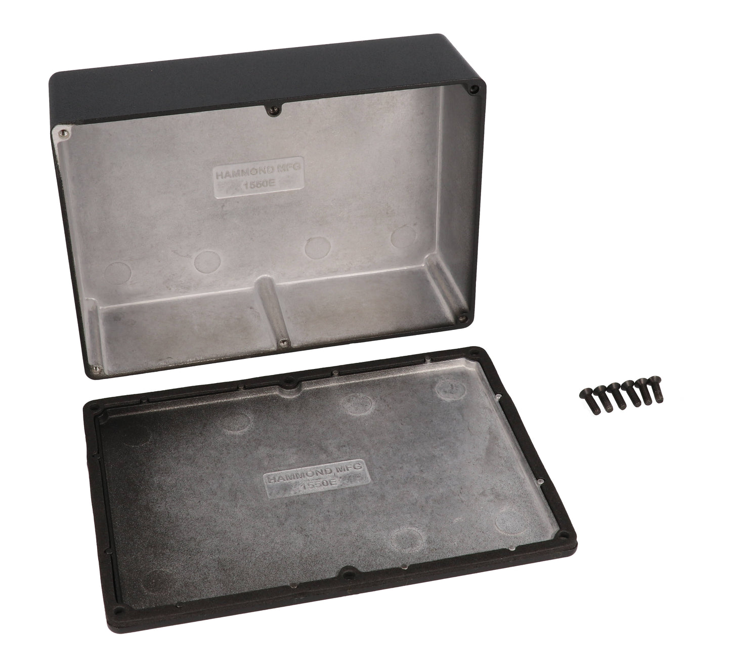 Hammond 1550WEBK Black Watertight Diecast Aluminum Enclosure 6.73" x 4.76" x 2.01"