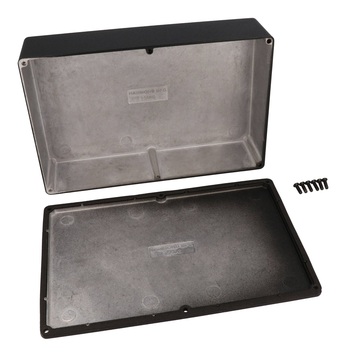 Hammond 1550WGBK Black Watertight Diecast Aluminum Enclosure 8.74" x 5.75" x 2.01"