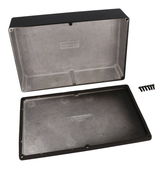 Hammond 1550WGBK Black Watertight Diecast Aluminum Enclosure 8.74" x 5.75" x 2.01"