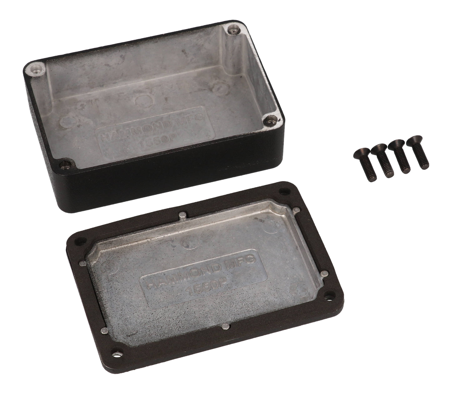 Hammond 1550WPBK Black Watertight Diecast Aluminum Enclosure 3.15" x 2.17" x 0.83"