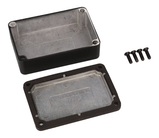 Hammond 1550WPBK Black Watertight Diecast Aluminum Enclosure 3.15" x 2.17" x 0.83"