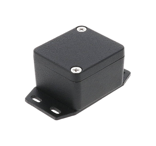 Hammond 1550Z101FBK Black Watertight Flanged Diecast Aluminum Enclosure 3.02" x 1.78" x 1.3"