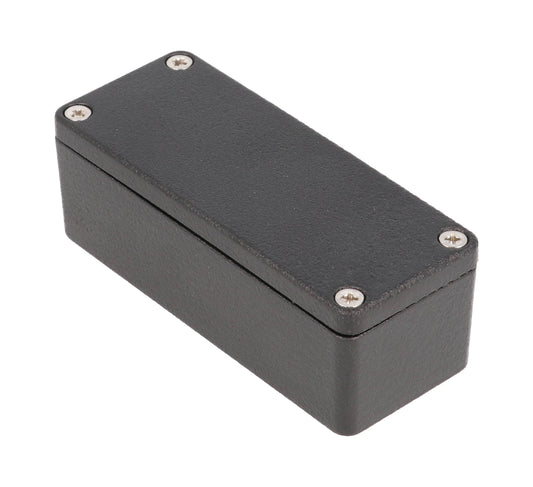 Hammond 1550Z102BK Black Watertight Diecast Aluminum Enclosure 3.55" x 1.43" x 1.2"