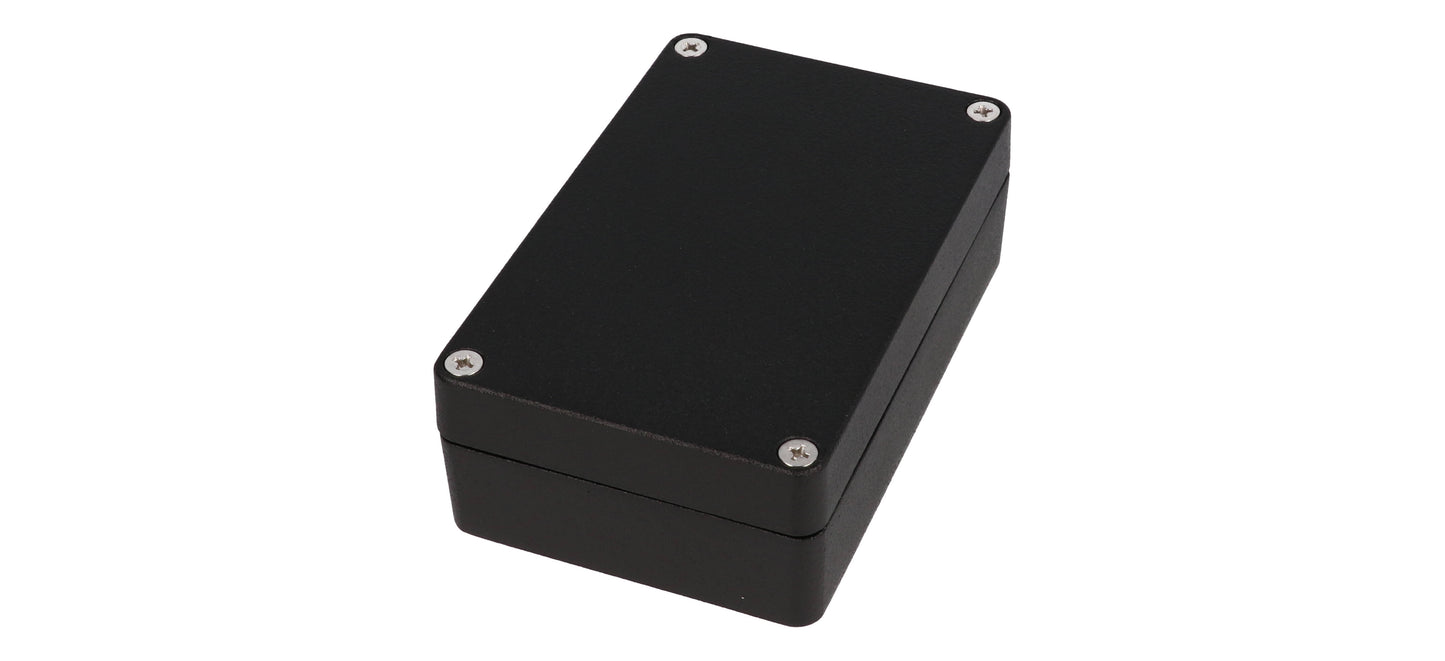 Hammond 1550Z107BK Black Watertight Diecast Aluminum Enclosure 4.94" x 3.17" x 1.61"