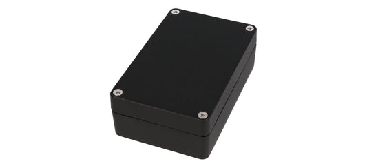 Hammond 1550Z107BK Black Watertight Diecast Aluminum Enclosure 4.94" x 3.17" x 1.61"