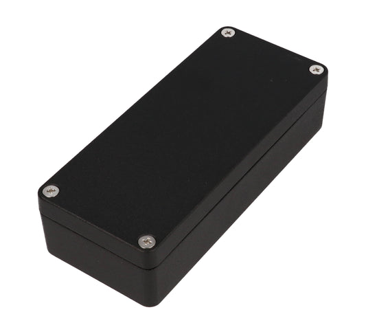 Hammond 1550Z109BK Black Watertight Diecast Aluminum Enclosure 5.91" x 2.53" x 1.43"