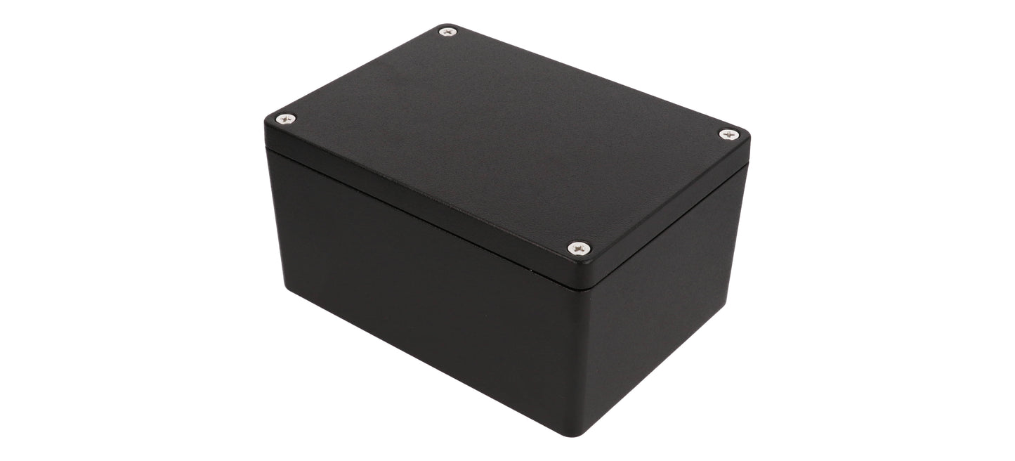 Hammond 1550Z115BK Black Watertight Diecast Aluminum Enclosure 5.84" x 4.27" x 2.97"