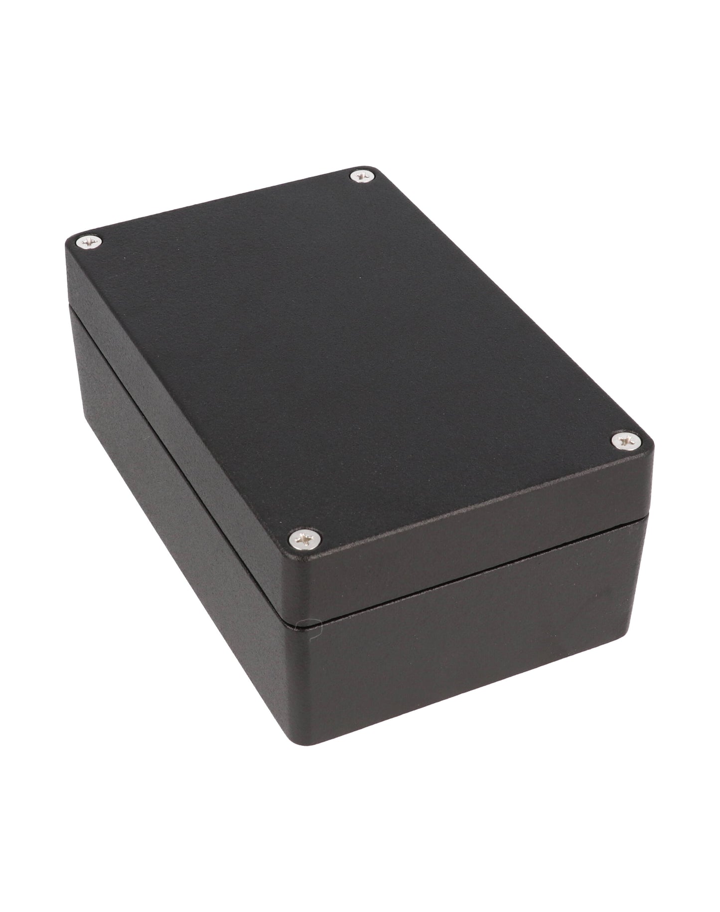 Hammond 1550Z116BK Black Watertight Diecast Aluminum Enclosure 6.32" x 3.95" x 2.37"