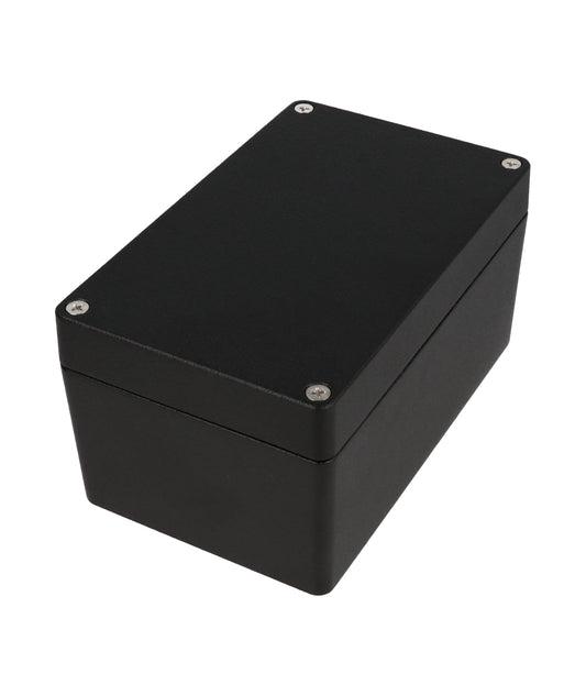 Hammond 1550Z117BK Black Watertight Diecast Aluminum Enclosure 6.32" x 3.95" x 3.2"
