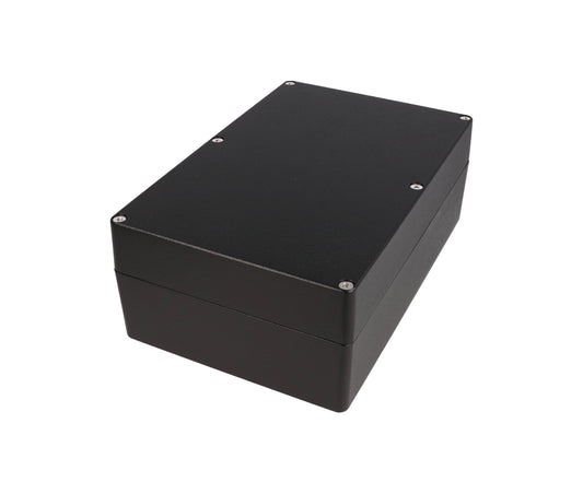 Hammond 1550Z220BK Black Watertight Diecast Aluminum Enclosure 8.76" x 5.77" x 3.25"