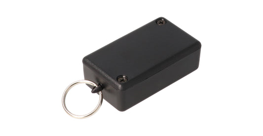 Hammond 1551HRBK Black Plastic Enclosure with Key Ring 60mm x 35mm x 20mm