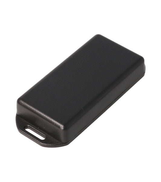 Hammond 1551LFLBK Black Plastic Enclosure with Flanged Lid 3.15" x 1.58" x 0.59"