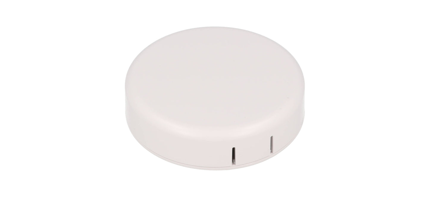 Hammond 1551SNAP13WH White Round Plastic Snap-Fit Enclosure 80mm