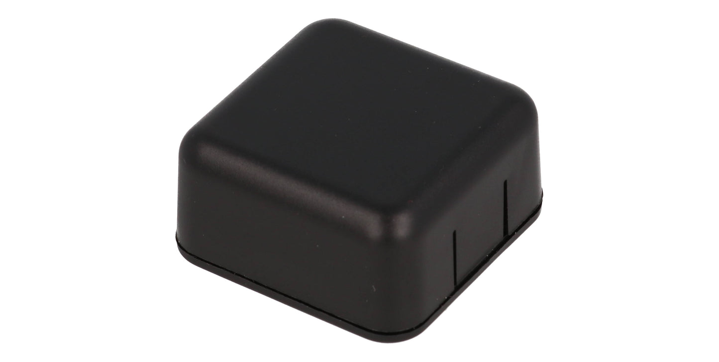Hammond 1551SNAP1BK Black Plastic Snap-Fit Enclosure 40mm x 40mm