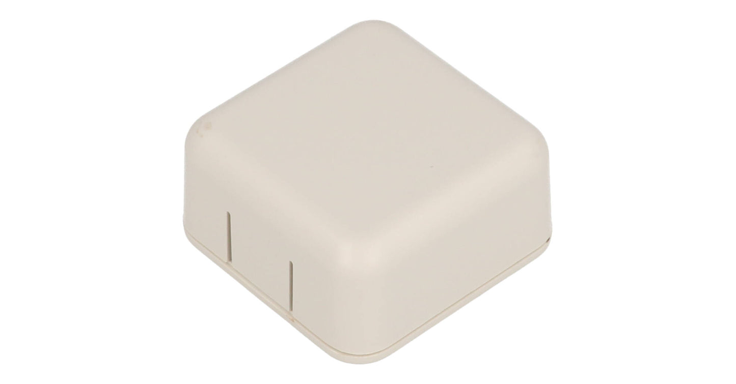 Hammond 1551SNAP1GY Gray Plastic Snap-Fit Enclosure 40mm x 40mm