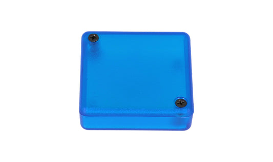 Hammond 1551STBU Translucent Blue Plastic Enclosure 50mm x 50mm x 15mm