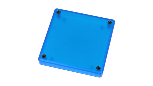 Hammond 1551XXTBU Translucent Blue Plastic Enclosure 80mm x 80mm x 15mm