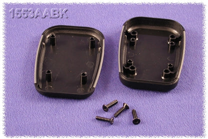 Hammond 1553AABK Black ABS with Gray Soft Side Hand Held Case 2.95" x 1.97" x 0.67"