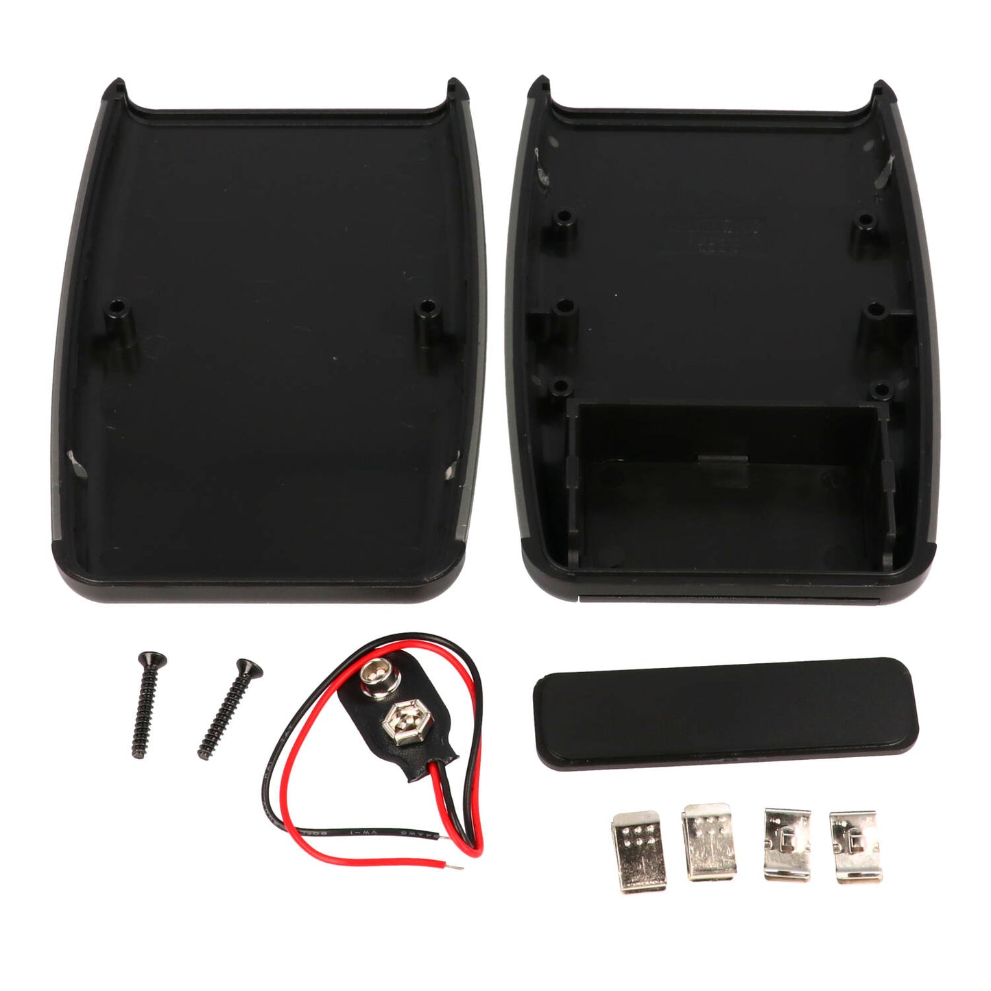 Hammond 1553BBKBAT Soft Sided ABS Plastic Hand Held Enclosure , Black (.95" x 3.11" x 4.62") with Battery Door