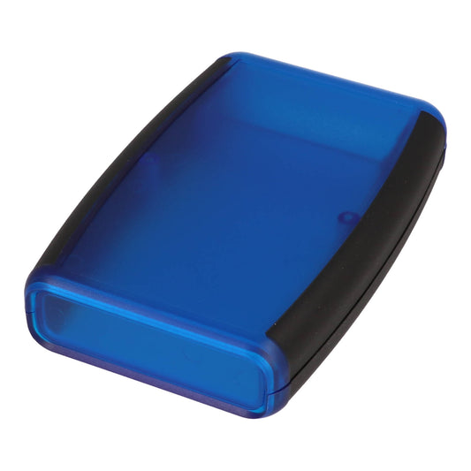 Hammond 1553BTBUBKBAT Enclosure Trans.blue with Battery Holder with Black Soft Side 4.62" x 3.11" x 0.95"