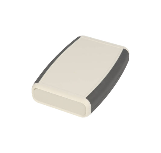 Hammond 1553BXGY 1553 Series Dual End Panel ABS Plastic Handheld Enclosure, Soft Sided Grip, 117 mm x 79 mm x 24 mm, Gray.