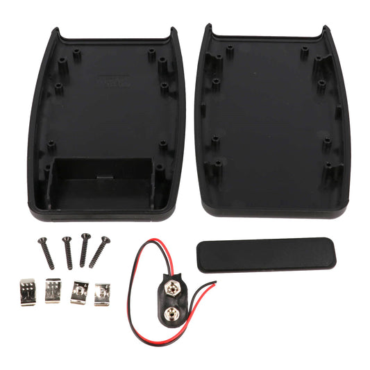 Hammond 1553DBKBKBAT 1553 Series ABS Hand-Held Enclosure, Battery Door/Compartment, 147 x 89 x 25 mm, Black/Black.