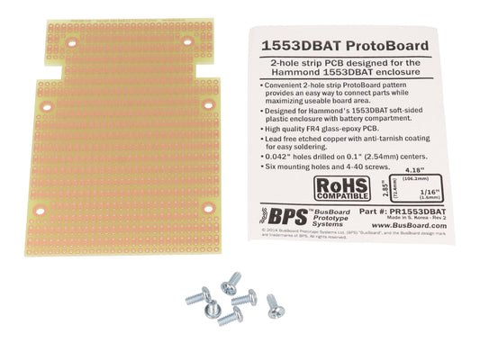 Hammond 1553DBPCB ProtoBoard PCB for 1553D Series Hand-Held Enclosures.