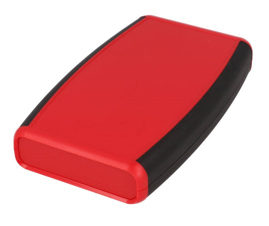 Hammond 1553DRDBKBAT 1553 Series ABS Hand-Held Enclosure, Battery Door/Compartment, 147 x 89 x 25 mm, Red/Black.