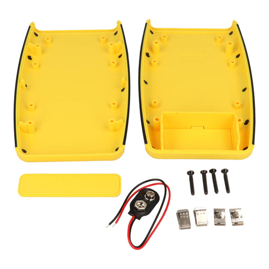 Hammond 1553DYLBKBAT ABS with Black Soft Side Hand Held Case Yellow with Battery Door 5.8" x 3.5" x 0.98"