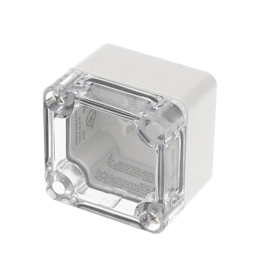 Hammond 1554A2GYCL 1554 Series Type 4X/6P Watertight Enclosure, Screw Cover, Flat Lid, 52 x 50 x 40 mm, Polycarbonate/Clear Lid.
