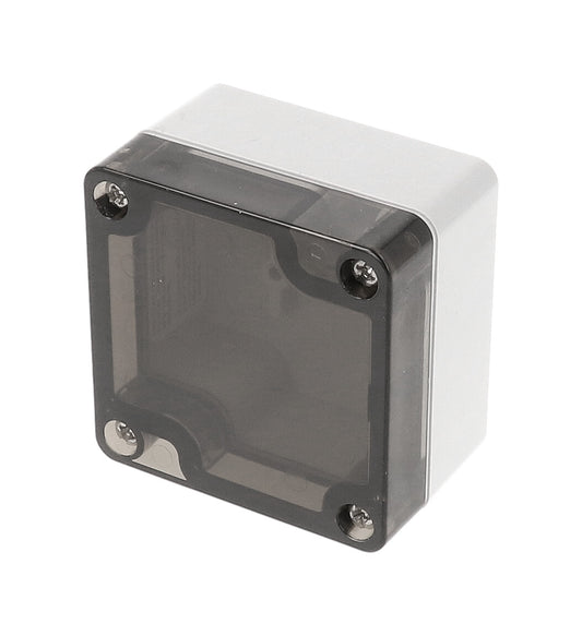 Hammond 1554B2GYSL 1554 Series Type 4X/6P Watertight Enclosure, Screw Cover, Flat Lid, 65 x 65 x 41 mm, Polycarbonate/Smoked Lid.