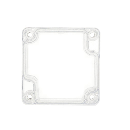 Hammond 1554BCL Clear Replacement Lid for 1554/1555 Series Enclosures, Size B, 65 x 65 x 15 mm, Polycarbonate.