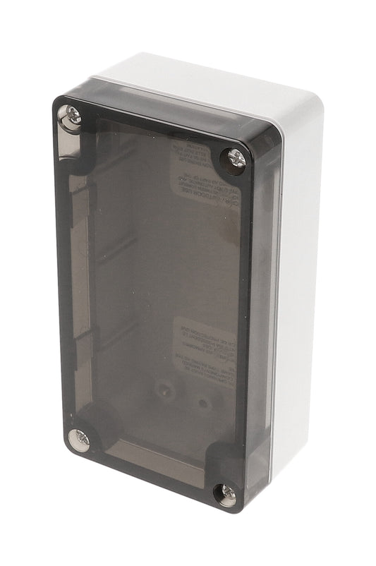 Hammond 1554C2GYSL 1554 Series Type 4X/6P Watertight Enclosure, Screw Cover, Flat Lid, 120 x 65 x 41 mm, Polycarbonate/Smoked Lid.