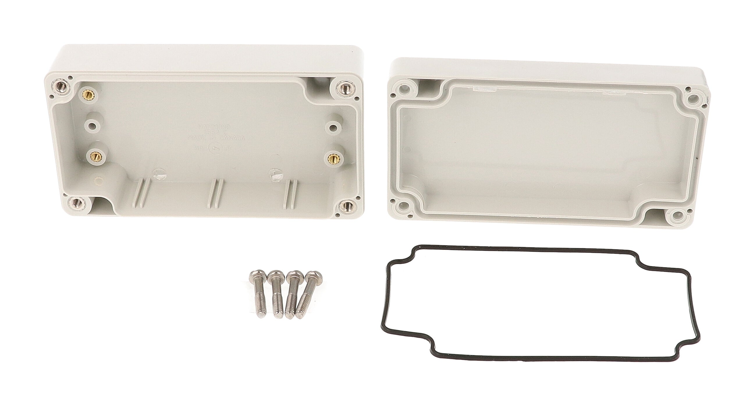 Hammond 1554CGY Gray ABS Plastic Watertight Enclosure – B&E