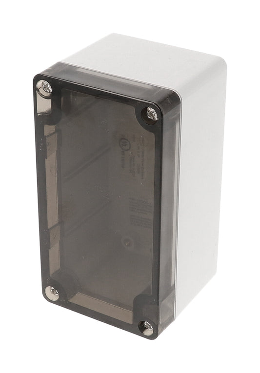 Hammond 1554D2GYSL 1554 Series Type 4X/6P Watertight Enclosure, Screw Cover, Flat Lid, 120 x 65 x 61 mm, Polycarbonate/Smoked Lid.