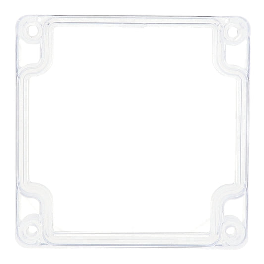 Hammond 1554ECL Clear Replacement Lid for 1554/1555 Series Enclosures, Size E, 90 x 90 x 15 mm, Polycarbonate.